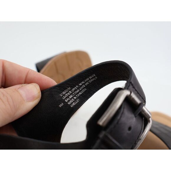 Sofft Garin Sandals Womens Size 9M Black Croc Leather Wedge Slingback - Picture 10 of 13